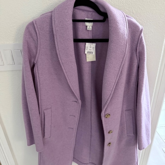 Lavender J.Crew Daphne topcoat sz 4 - Picture 8 of 8